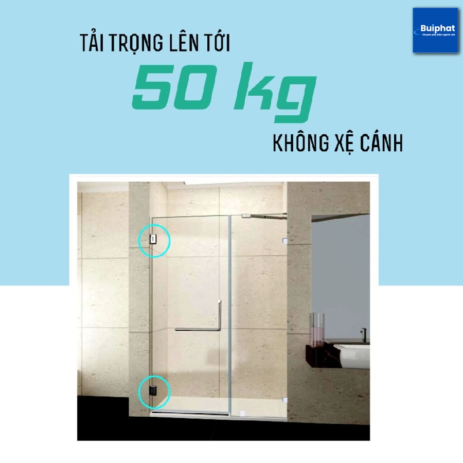 Bản lề phòng tắm kính chịu tải trọng cao