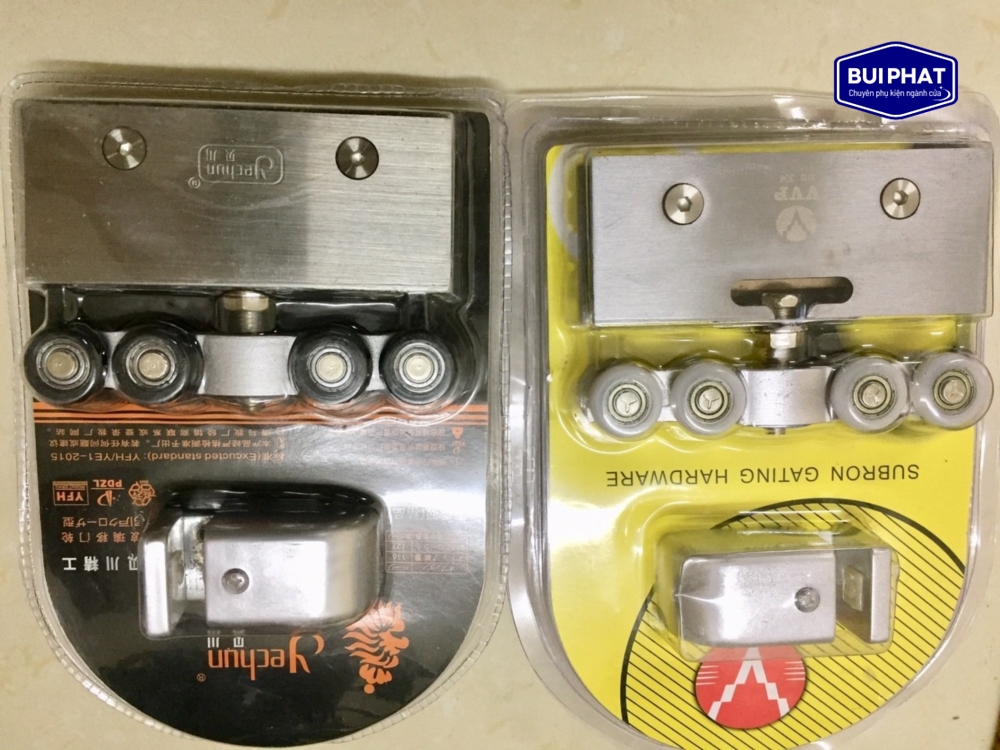 bánh xe cửa trượt treo kính