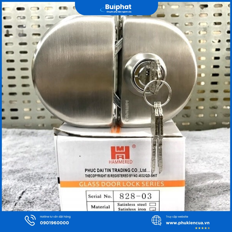 Bảng giá khóa cửa kính Hamered
