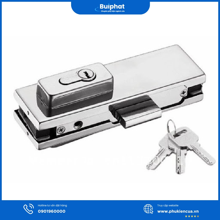 Kẹp khóa cửa kính cường lực
