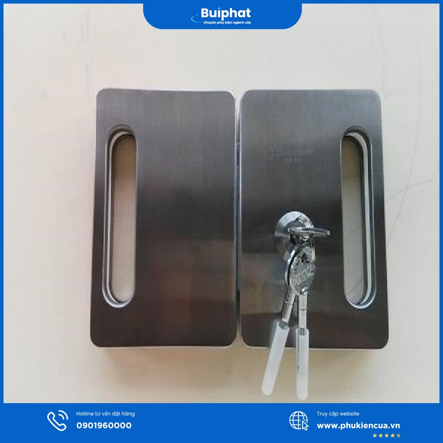 Khóa liền ray cửa kính lùa