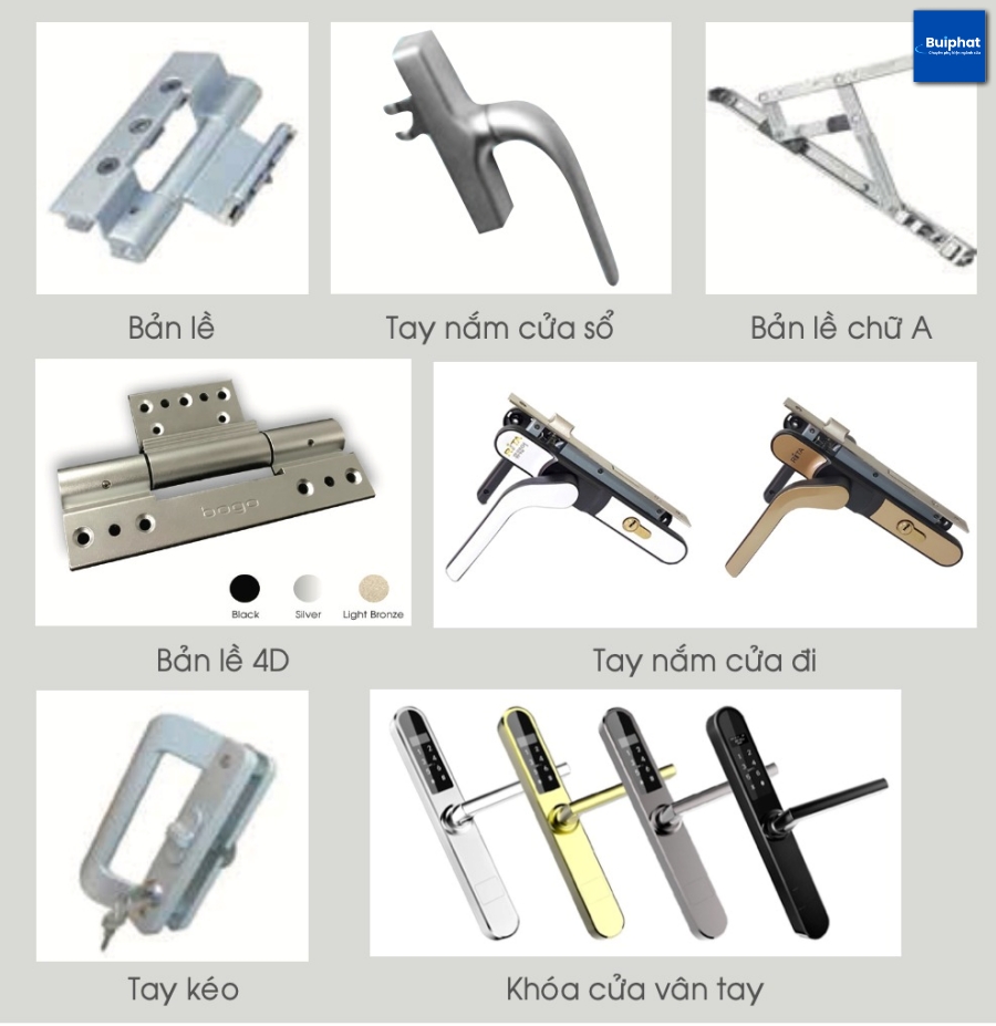 phụ kiện nhôm kính gần đây