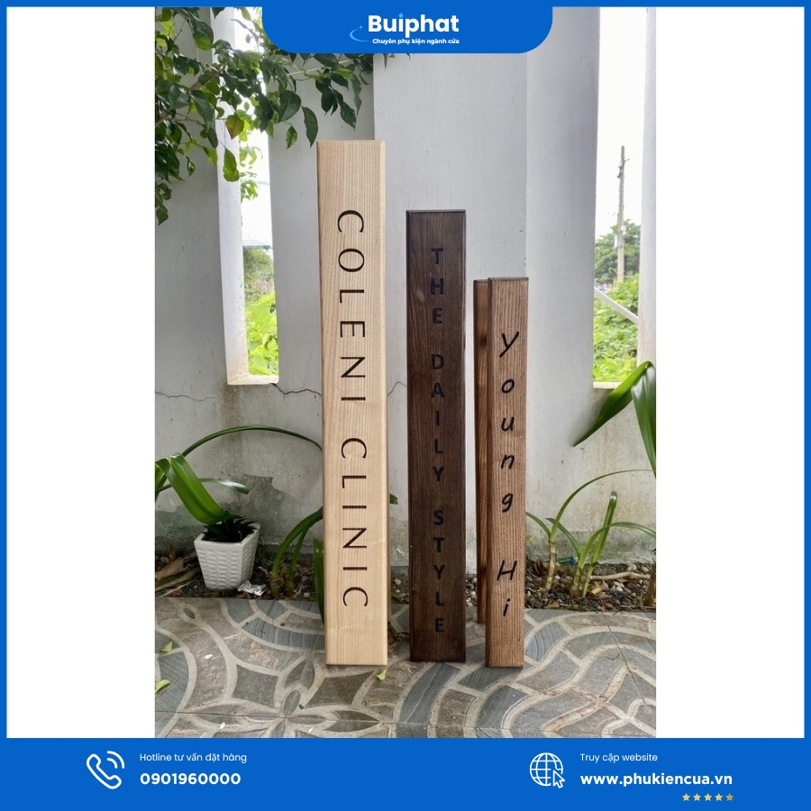 Tay nắm cửa kính gỗ