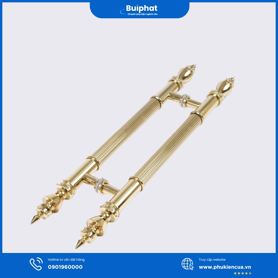Tay nắm cửa inox mạ vàng