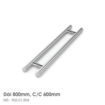 Tay nắm cửa kính cường lực Hafele 800mm 903.01.804